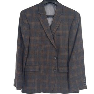Stafford Plaid Wool Blazer Sports Jacket